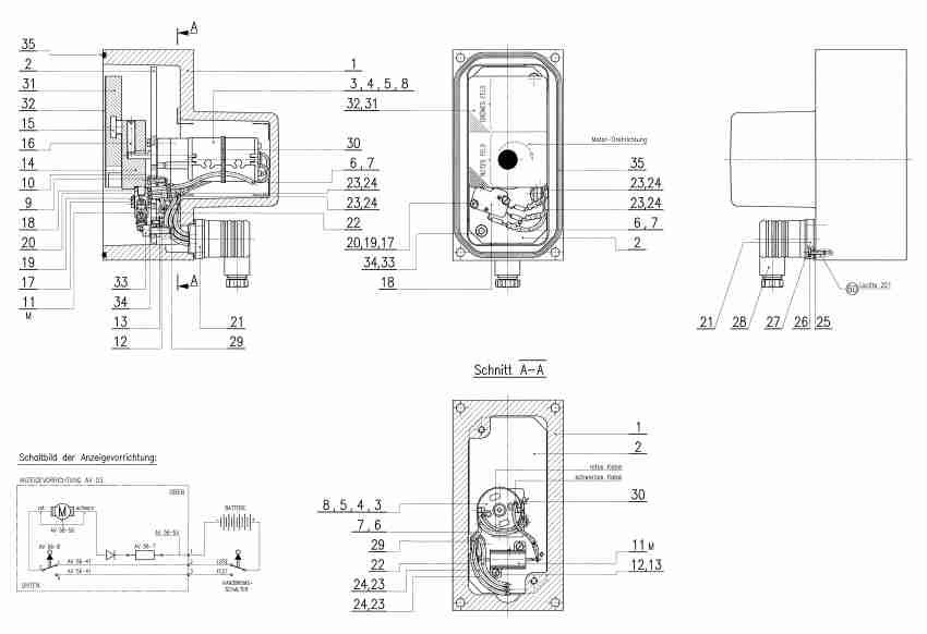 Anzeigevorrichtung (Handbremse) AV 03
